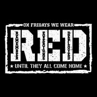 On Friday We Wear Red American Military Support Red Friday City Backpack