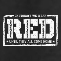 On Friday We Wear Red American Military Support Red Friday Adult Drive Performance Visor