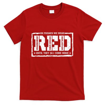On Friday We Wear Red American Military Support Red Friday T-Shirt