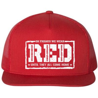 On Friday We Wear Red American Military Support Red Friday Flatbill Hat