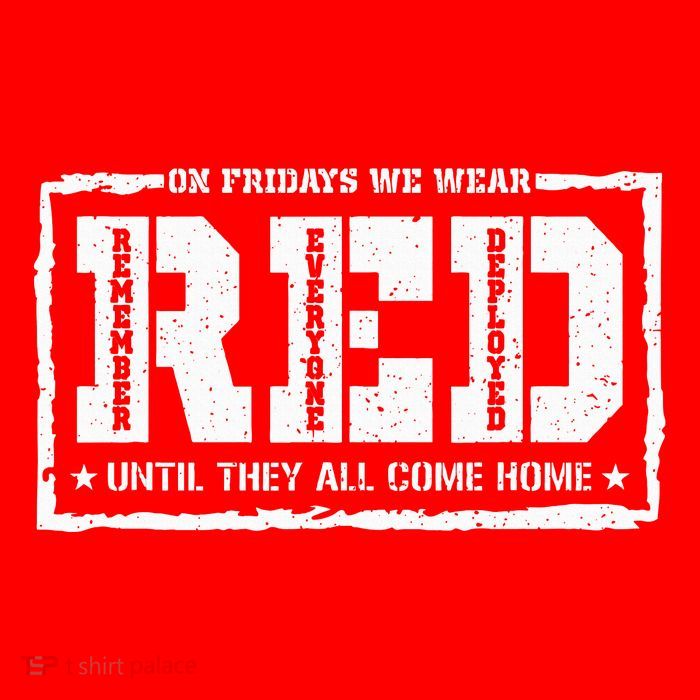 On Friday We Wear Red American Military Support Red Friday Tank Top