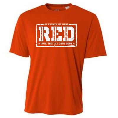 On Friday We Wear Red American Military Support Red Friday Cooling Performance Crew T-Shirt