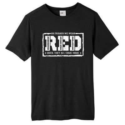 On Friday We Wear Red American Military Support Red Friday Tall Fusion ChromaSoft Performance T-Shirt