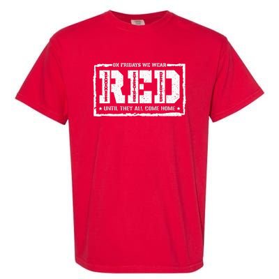 On Friday We Wear Red American Military Support Red Friday Garment-Dyed Heavyweight T-Shirt