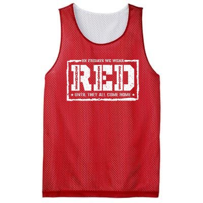 On Friday We Wear Red American Military Support Red Friday Mesh Reversible Basketball Jersey Tank