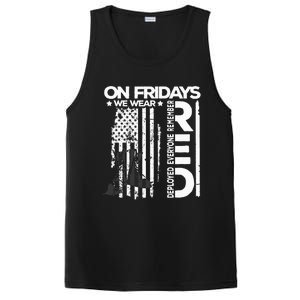 On Friday We Wear Red Veteran Red Friday US Flag PosiCharge Competitor Tank