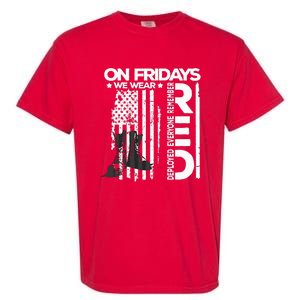 On Friday We Wear Red Veteran Red Friday US Flag Garment-Dyed Heavyweight T-Shirt