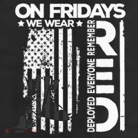 On Friday We Wear Red Veteran Red Friday US Flag Beanie