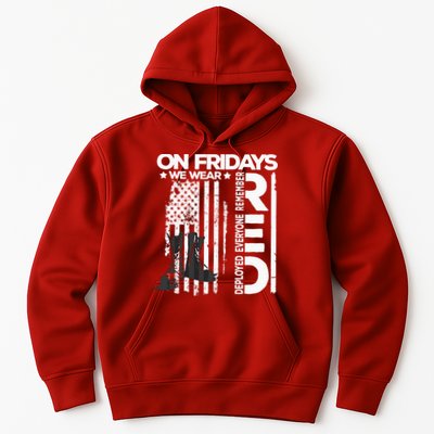 On Friday We Wear Red Veteran Red Friday US Flag Hoodie