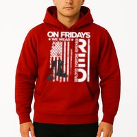 On Friday We Wear Red Veteran Red Friday US Flag Hoodie