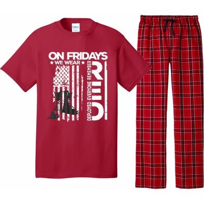 On Friday We Wear Red Veteran Red Friday US Flag Pajama Set