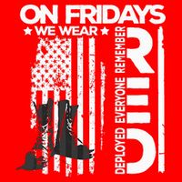 On Friday We Wear Red Veteran Red Friday US Flag 16 in Basic Backpack