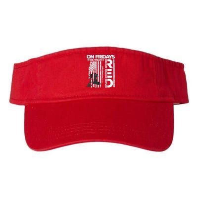 On Friday We Wear Red Veteran Red Friday US Flag Visor