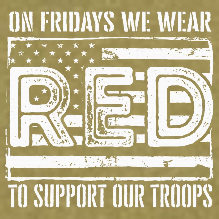 On Fridays We Wear Red To Support Our Troops Red Friday Garment-Dyed Women's Muscle Tee