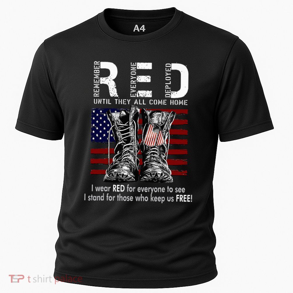 On Friday We Wear Red Remember Everyone Deployed Cooling Performance Crew T-Shirt