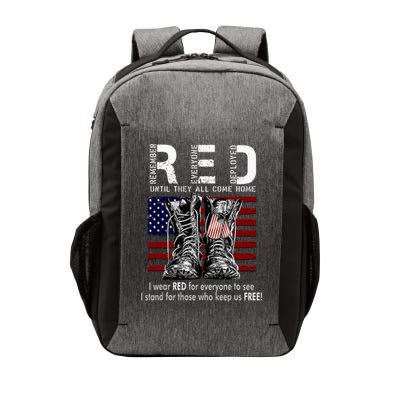 On Friday We Wear Red Remember Everyone Deployed Vector Backpack