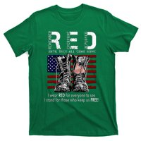 On Friday We Wear Red Remember Everyone Deployed T-Shirt