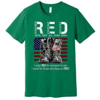 On Friday We Wear Red Remember Everyone Deployed Premium T-Shirt