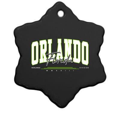 Orlando Florida Worldwide Division Ceramic Star Ornament