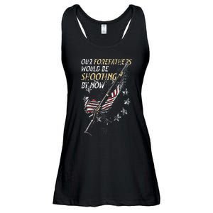 Our Forefathers Would Be Shooting By Now (On Back) Ladies Essential Flowy Tank