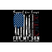 On Friday We Wear Red For My Son Military Support Us Flag Bumper Sticker