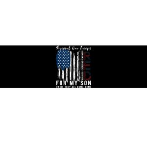 On Friday We Wear Red For My Son Military Support Us Flag Bumper Sticker