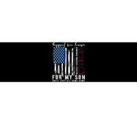 On Friday We Wear Red For My Son Military Support Us Flag Bumper Sticker