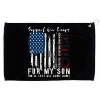 On Friday We Wear Red For My Son Military Support Us Flag Grommeted Golf Towel