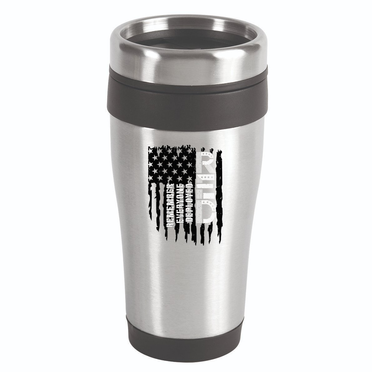 On Friday We Wear Red Friday Military Support Troops Us Flag 16oz Travel Tumbler