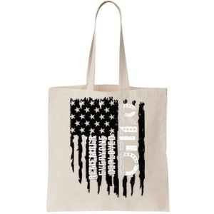 On Friday We Wear Red Friday Military Support Troops Us Flag Tote Bag