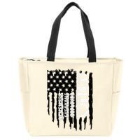 On Friday We Wear Red Friday Military Support Troops Us Flag Zip Tote Bag
