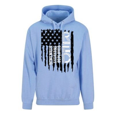 On Friday We Wear Red Friday Military Support Troops Us Flag Unisex Surf Hoodie