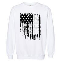 On Friday We Wear Red Friday Military Support Troops Us Flag Garment-Dyed Sweatshirt