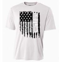 On Friday We Wear Red Friday Military Support Troops Us Flag Cooling Performance Crew T-Shirt