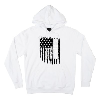 On Friday We Wear Red Friday Military Support Troops Us Flag Hoodie