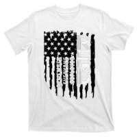 On Friday We Wear Red Friday Military Support Troops Us Flag T-Shirt