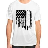 On Friday We Wear Red Friday Military Support Troops Us Flag Adult ChromaSoft Performance T-Shirt