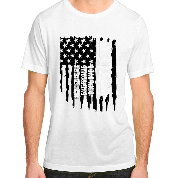 On Friday We Wear Red Friday Military Support Troops Us Flag Adult ChromaSoft Performance T-Shirt