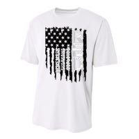 On Friday We Wear Red Friday Military Support Troops Us Flag Performance Sprint T-Shirt