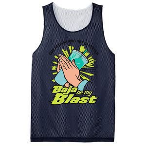 Our Father Who Art In Heaven Baja Be Thy Blast Funny Mesh Reversible Basketball Jersey Tank