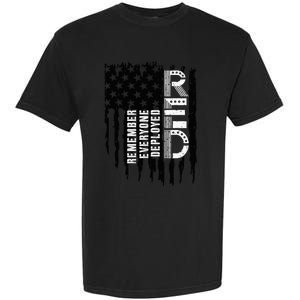 On Friday We Wear Red Friday Military Support Troops Us Flag Garment-Dyed Heavyweight T-Shirt