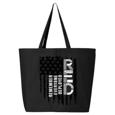 On Friday We Wear Red Friday Military Support Troops Us Flag 25L Jumbo Tote