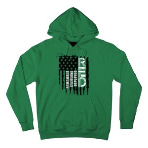 On Friday We Wear Red Friday Military Support Troops Us Flag Hoodie