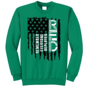 On Friday We Wear Red Friday Military Support Troops Us Flag Sweatshirt