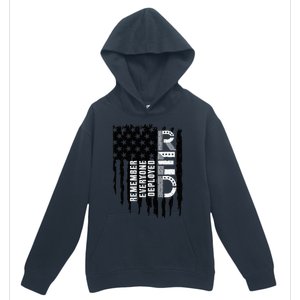 On Friday We Wear Red Friday Military Support Troops Us Flag Urban Pullover Hoodie