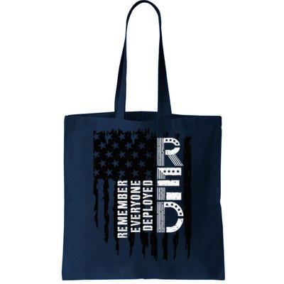 On Friday We Wear Red Friday Military Support Troops Us Flag Tote Bag