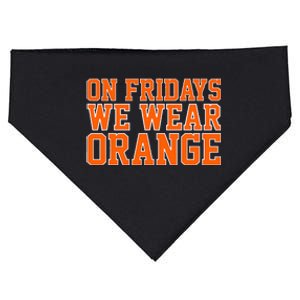 On Fridays We Wear Orange High School Football Team Pride USA-Made Doggie Bandana