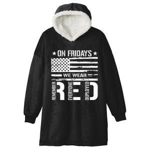 On Friday We Wear Red Hooded Wearable Blanket