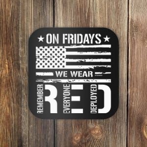 On Friday We Wear Red Coaster