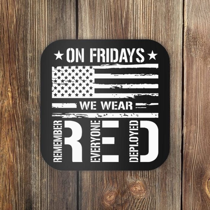 On Friday We Wear Red Coaster